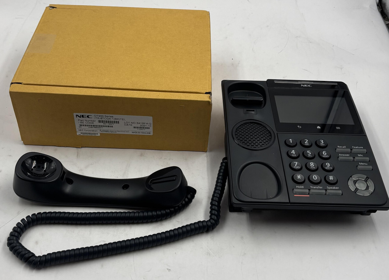 NEC ITK-8TCGX-1 DT900 SERIES BE118977 BLACK VOIP TOUCH PANEL COLOR OFFICE PHONE