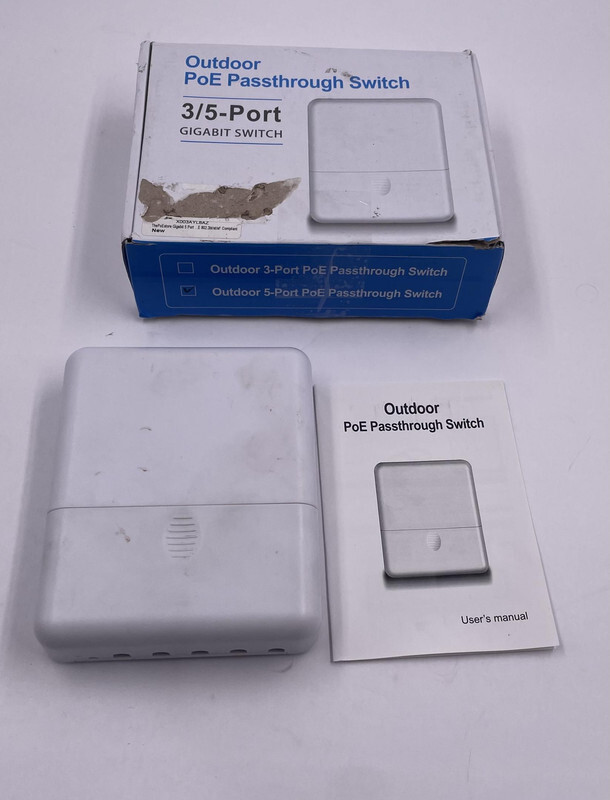 CENTROPOWER POE-EX2005-4WE OUTDOOR 5 PORT POE PASSTHROUGH SWITCH