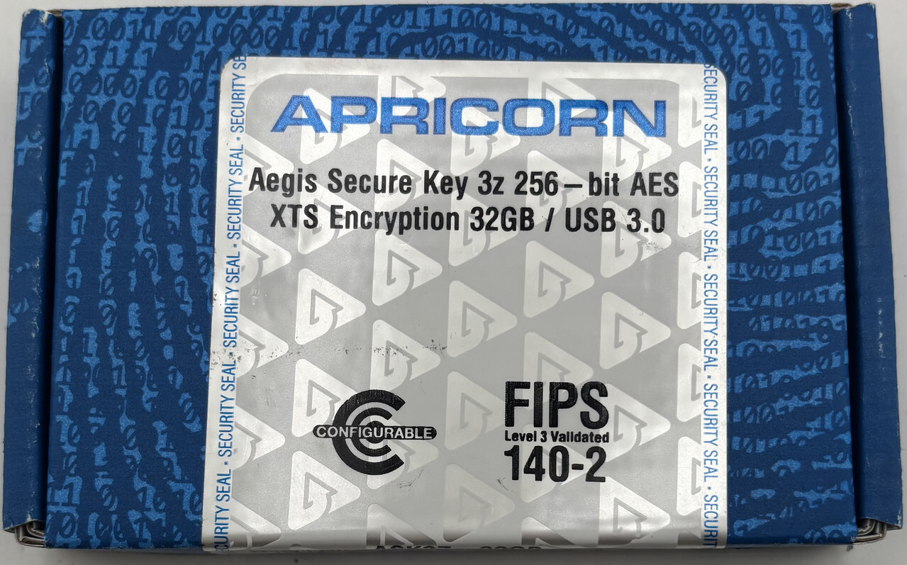 APRICORN ASK3Z-32GB USB 32GB SECURE KEY 3Z 3.1 FLASH DRIVE