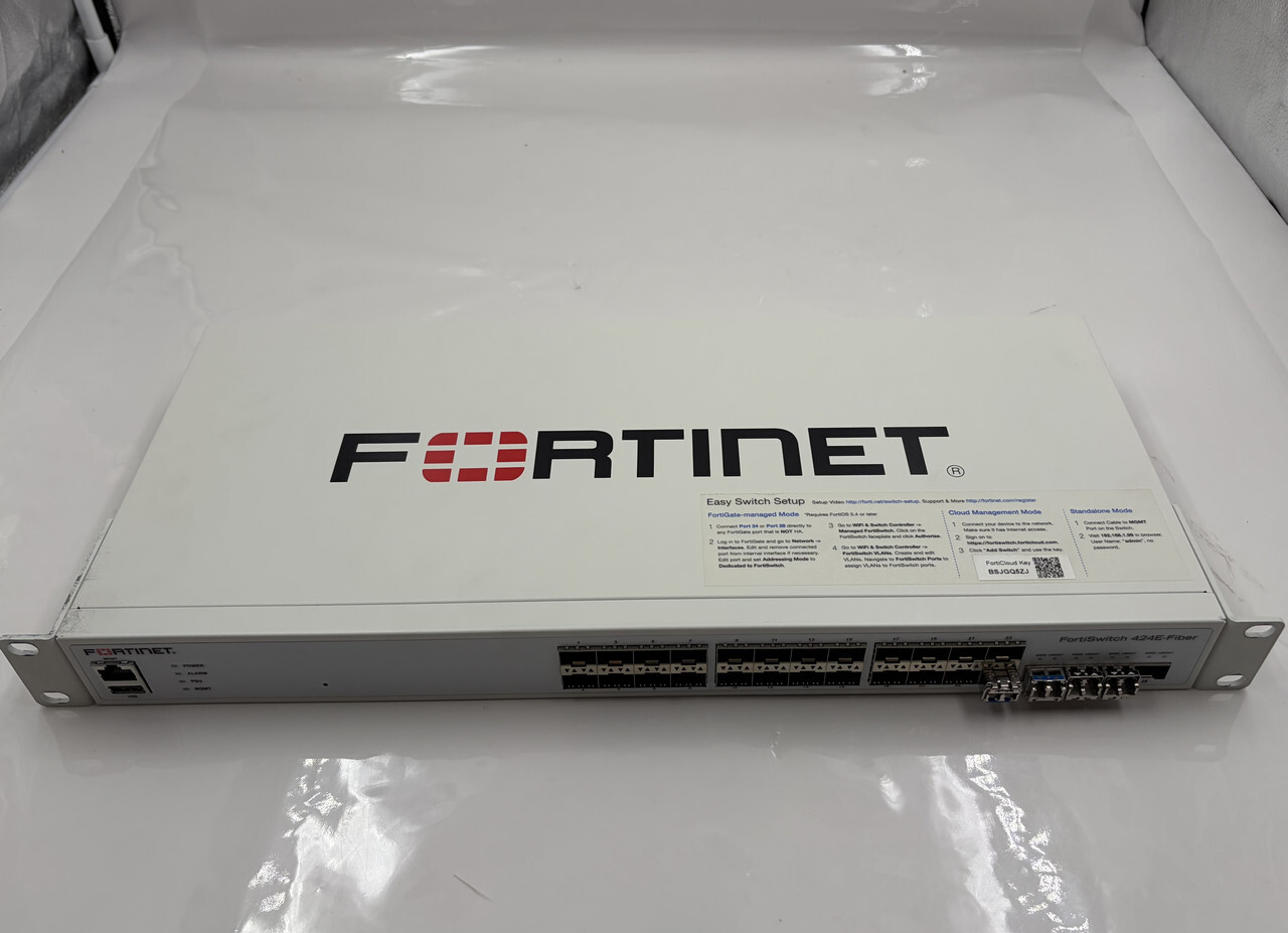 FORTINET FORTISWITCH 424E-FIBER 24-PORT SFP+ GIGABIT ETHERNET MANAGED SWITCH