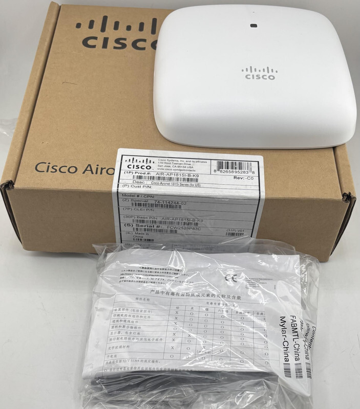 CISCO AIR-AP1815I-B-K9 74-114244-02 AIRONET 1815I SERIES ACCESS POINT