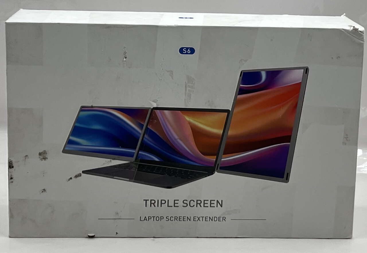KASOREY S6 PORTABLE TRIPLE SCREEN LAPTOP SCREEN EXTENDER 15.6" FHD 1080P
