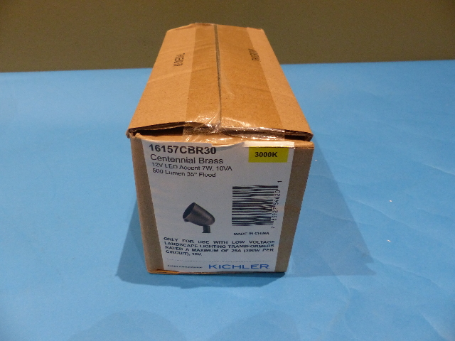 KICHLER 16157CBR30 CENTENNIAL BRASS 500 LUMEN 35 DEGREE FLOOD LIGHTS