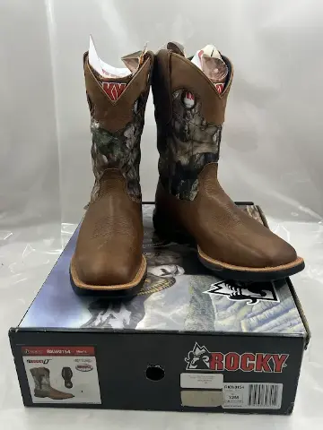 ROCKY RKW0154 COWBOY BOOT SIZE 12M CAMO