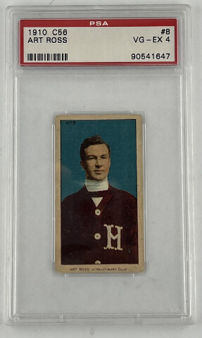 1910-1911 C56 ART ROSS #8 PSA VG-EX 4 90541647 HOCKEY SERIES COLLECTIBLE CARD
