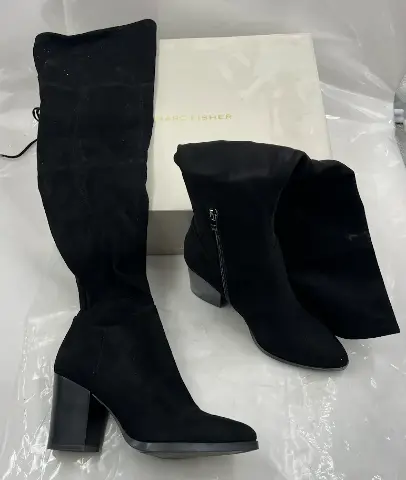 MARC FISHER MFENRIKA BLACK US WMN 9.5M TALL BOOT