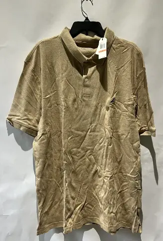 NAUTICA ANCHOR TAN POLO KR7212 MENS 3XL SLIM FIT