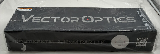 VECTOR OPTICS CONTINENTAL 2-12X44 FFP RIFLE SCOPE SCFF-69 34MM RAR RETICLE