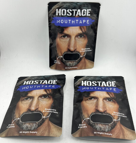 HOSTAGE MOUTHTAPE 90 NIGHT SUPPLY 3*30 POUCH BUNDLE PACK 90 TOTAL ADHESIVES