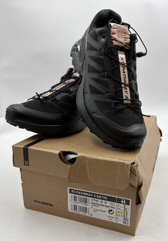 SALOMON XT-PATHWAY 2 SATIN 477950 BLACK/ MAHOGANY ROSE SZ 9.5 EURO 42 