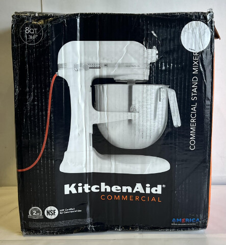 KITCHENAID 8 QUART COMMERCIAL STAND MIXER KSM8990WH COLOR WHITE