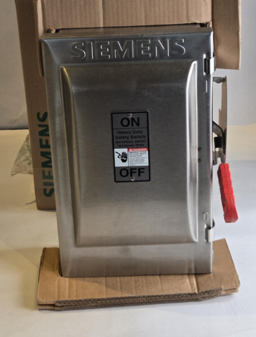 SIEMENS HNF362S NON FUSIBLE HEAVY DUTY SAFETY SWITCH 3P 60A 600V NEMA 4/4X