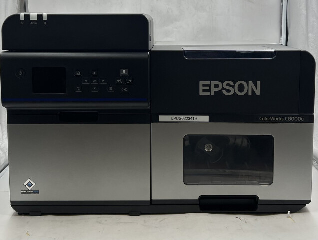 EPSON COLORWORKS CW-C8000U HIGHSPEED COLOR INKJET LABEL PRINTER M386A MATTE