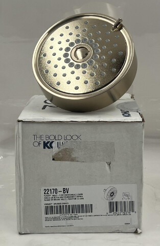 KOHLER PURIST 3-FUNCTION MULTIFUNC SHOWERHEAD IN VIBRANT BRUSHED BRONZE 22170-BV