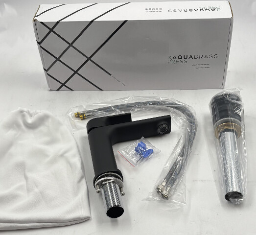 AQUABRASS TMR PLUS ELECTRO BLACK SINGLE HOLE LAVATORY FAUCET TMR14EBK