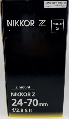 NIKON NIKKOR Z 24-70MM F/2.8 S II ZOOM CAMERA LENS (NIKON Z)
