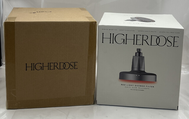 HIGHERDOSE RED LIGHT SHOWERHEAD FILTER POLISHED CHROME