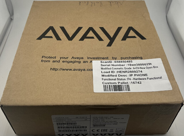AVAYA J169 NIB IP COBALT BLACK TELEPHONE J169D01A-1015