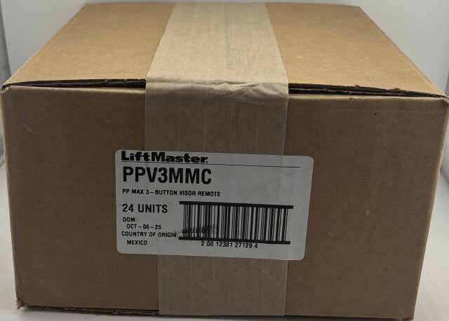 LOT OF 24 LIFTMASTER PPV3M MC PP MAX 3-BUTTON VISOR REMOTE 2 00 12381 27129 4