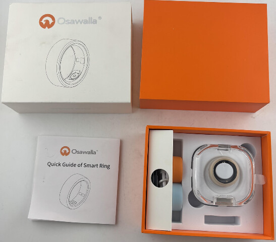 OSAWALLA SMART RING FITNESS AND HEALTH TRACKER MULTICOLOR WATERPROOF IP68 SIZE 9
