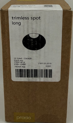 PRADO TRIMLESS SPOT LONG 21011.01.201.070.001 BLACK ANO 2700K 40GL CRI97 LIGHT