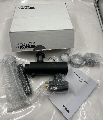 KOHLER MACH TRIPOINT DC 0.125 GPF MATTE BLACK URINAL FLUSH VALVE 10UD00D20-BL