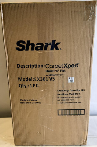 SHARK EX301 V5 CARPETXPERT HAIRPRO W/ STAINSTRIKER DEEP CARPET CLEANER