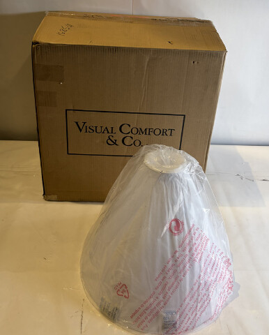 VISUAL COMFORT KATIE CONICAL IN CLEAR GLASS REPLACEMENT 15.75" WIDTH TOBGLFG6CG