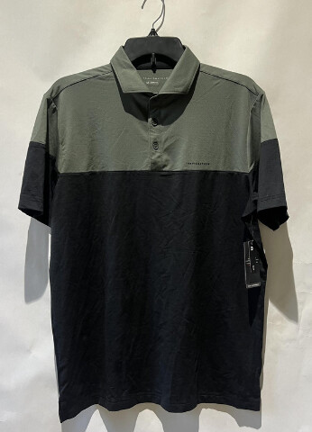 TRAVIS MATHEW MEN HEATER PRO CB POLO 1MAB062 DARK OLIVE SIZE MEDIUM M NWT