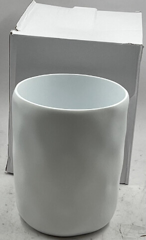 KASSATEX NEW YORK MONTECITO ANT-WB-W WHITE RESIN WASTE BASKET