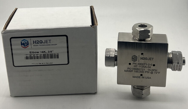 H20 JET ELBOW 94K 3/8" 490071-2-0 MAWP 100,000 AT 72F F 15-5 PH