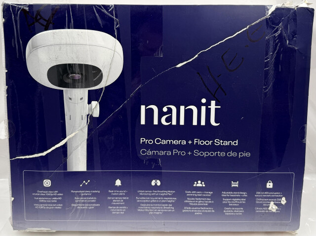 NANIT N303NW PRO SMART WHITE 1080P WIRELESS BABY MONITOR & FLOOR STAND
