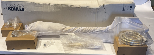 KOHLER T97328-4-2MB PURIST FREESTANDING BATH FAUCET VIBRANT BRUSHED MODERN BRASS