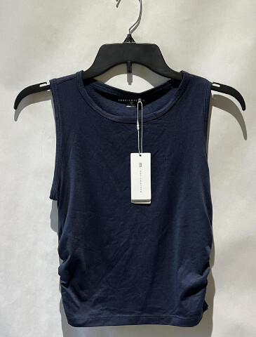TRAVIS MATHEW WOMEN SKYLINE JERSEY TANK A41290 HEATHER NAVY BLAZER SZ SMALL NWT