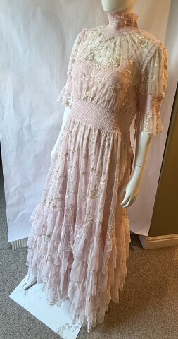 MAC DUGGAL 8005 TIERED SKIRT SMOCKED NECK DRESS 8005 RSP 12 SIZE 12 BRAND NEW