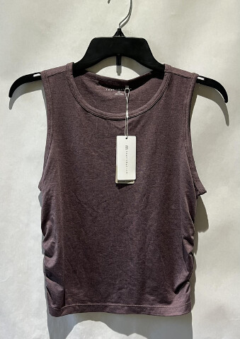 TRAVIS MATHEW WOMEN SKYLINE JERSEY TANK A41290 HEATHER FLINT SIZE MEDIUM M NWT