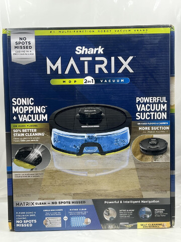 SHARK MATRIX 2-IN-1 SONIC MOPPING+VACUUM UR2450WD SERIES 3 ROBOT BLACK