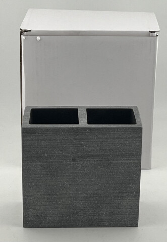 KASSATEX NEW YORK SLATE ASE-TBH-G GREY RESIN TOOTHBRUSH HOLDER
