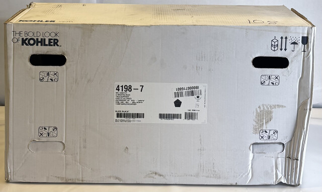 KOHLER 4198-7 WELLWORTH ELONGATED BOWL BLACK/BLACK TOILET BOWL