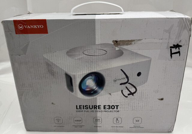 VANKYO LEISURE E30T 530W 1080P WIFI WHITE FULL HD VIDEO PROJECTOR