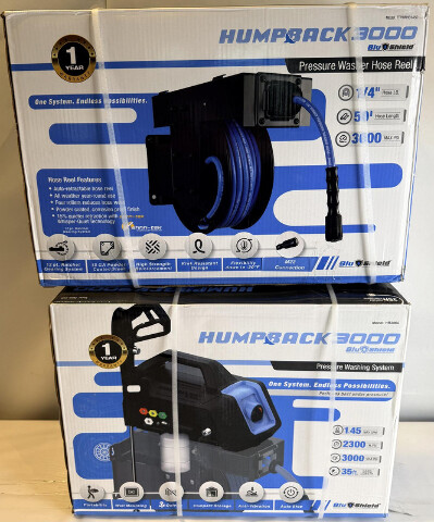 BLUSHIELD TTPWRHB1450-3000 HB3000 HUMPBACK PRESSURE WASHER +SELF-RETRACTING HOSE