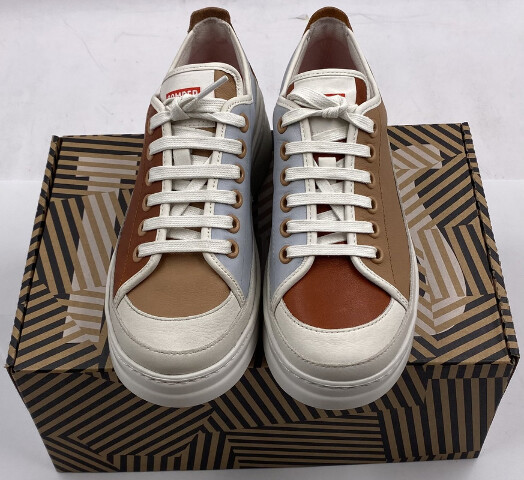 CAMPER TWINS K201626-012 WOMENS MULTICOLOR CASUAL LEATHER SNEAKERS EU 38 US 7.5