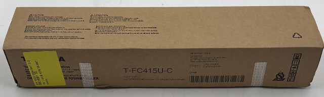 TOSHIBA GENUINE T-FC415U-C ORIGINAL CYAN TONER CARTRIDGE