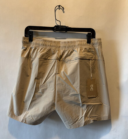 ON MENS RUNNING ON CLOUDS 5" CORE SHORT IN DESERT SZ M MEDIUM 1MF10120603