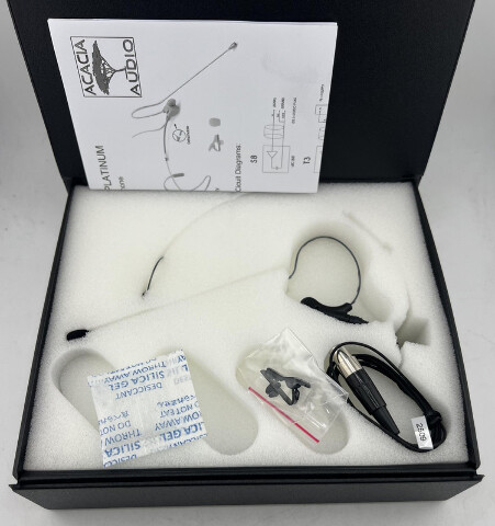 ACACIA AUDIO LIZ ROADSTER PLATINUM PREMIUM DUAL-EAR HEADSET MICROPHONE T4 SHURE