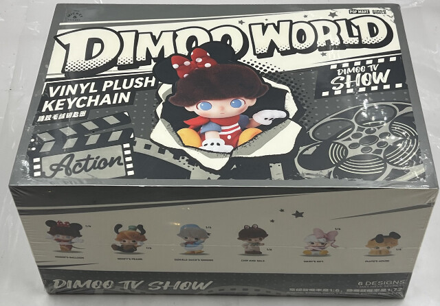 POP MART DIMOO WORLD X DISNEY VINYL PLUSH KEYCHAIN BLIND BOX 6 PACK