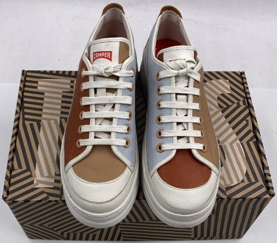 CAMPER TWINS K201626-012 WOMENS MULTICOLOR CASUAL LEATHER SNEAKERS EU 40 US 9
