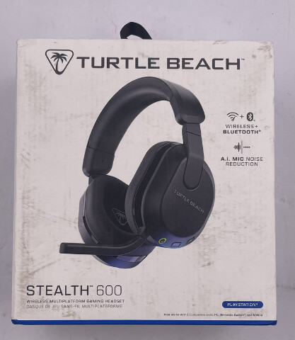 TURTLE BEACH STEALTH 600 WIRELESS BLUETOOTH HEADSET A.I MIC NOISE REDUCTION