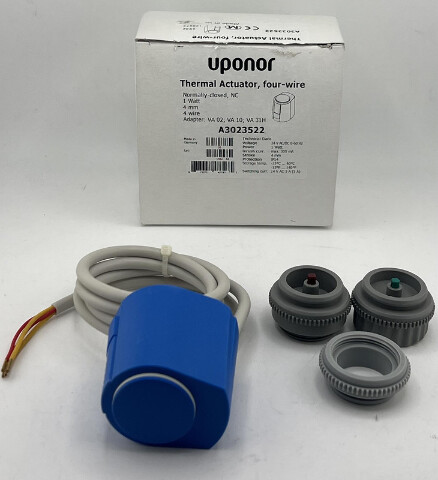 UPONOR THERMAL ACTUATOR FOUR WIRE 1 WATT 4MM 24V AC/DC A3023522