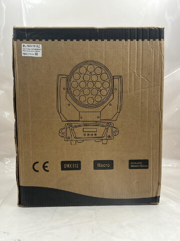 BOULDER BL-MW1915Z DMX512 MOVING STAGE LIGHT FIXTURE 19X15W RGBW LED ZOOM&WASH